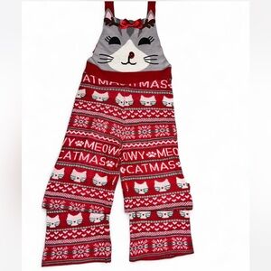 Eyeshadow Red and White Catmas Sweater - size L